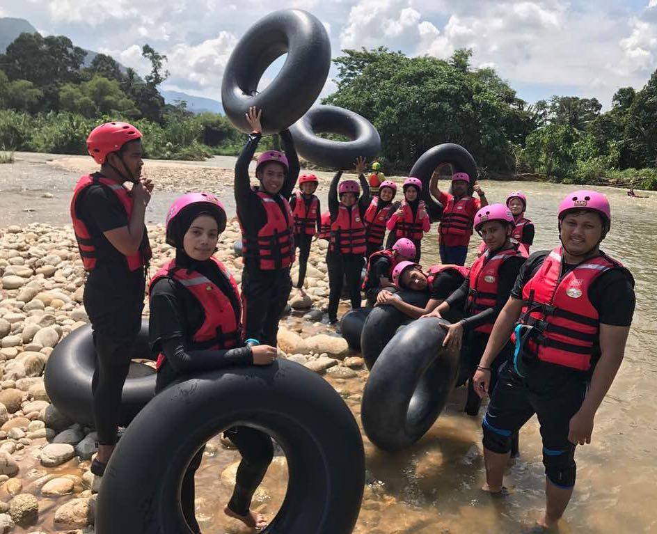Team Building Activities From All Malaysian States: River Tubing and Waterfall Abseiling