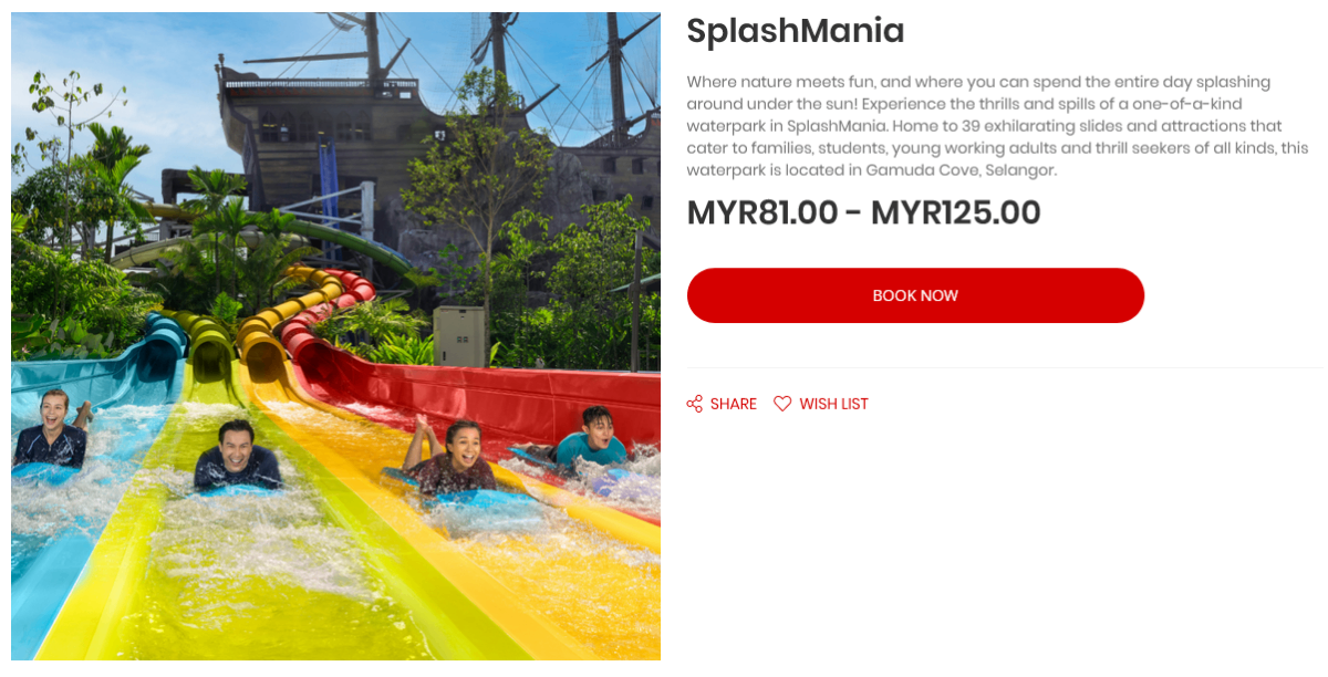 Sunway Lagoon vs SplashMania: SplashMania Price 2023